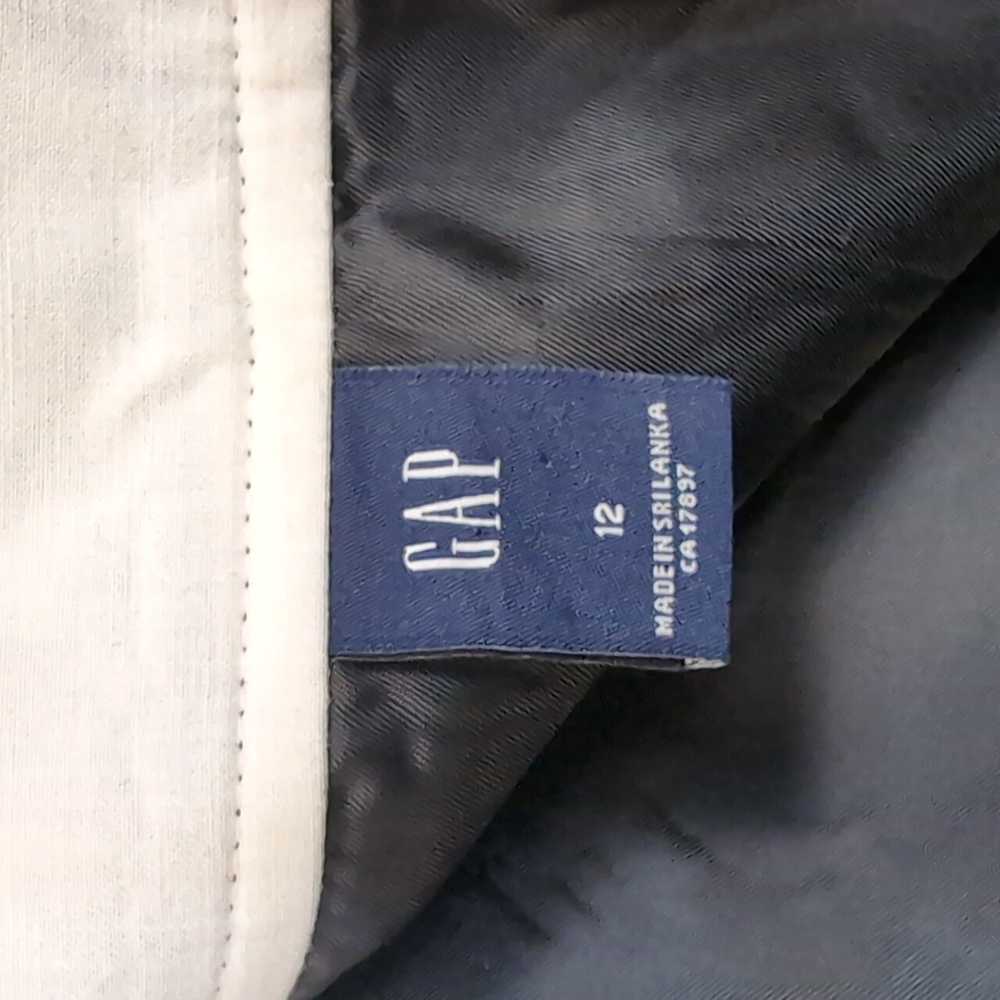 Vintage Y2K GAP Black Wool Skirt Ruffled Flare Hem Trumpet Mermaid Size 12 - Picture 8 of 11